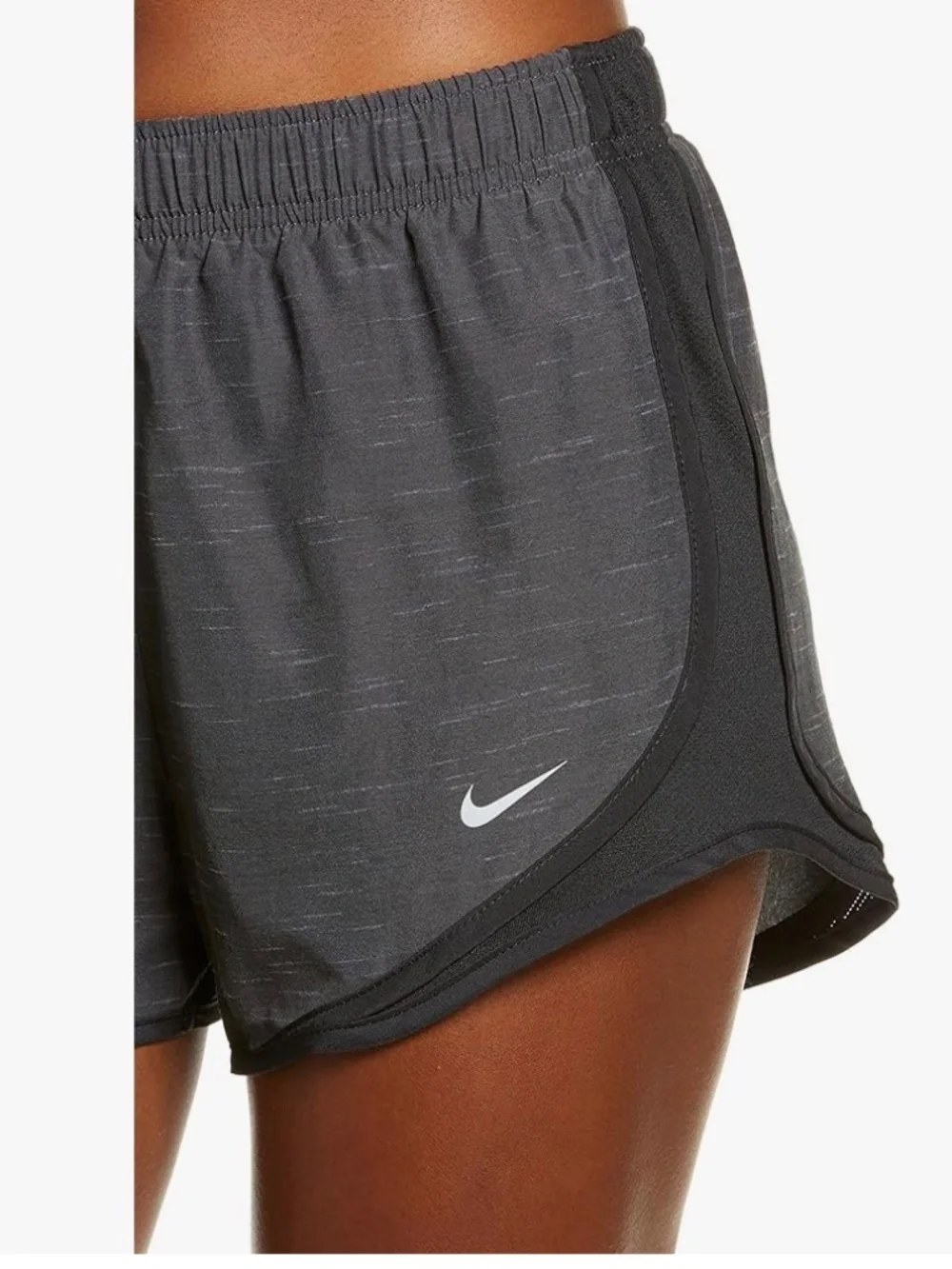 Nike Tempo Dri-FIT Brief-Lined Running Shorts — Size Medium, Heather Grey, EUC
